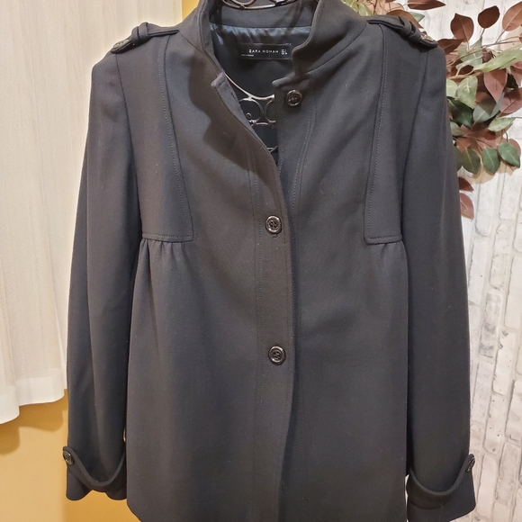 Zara Woman Black Lightweight Jacket - Picture 10 of 14